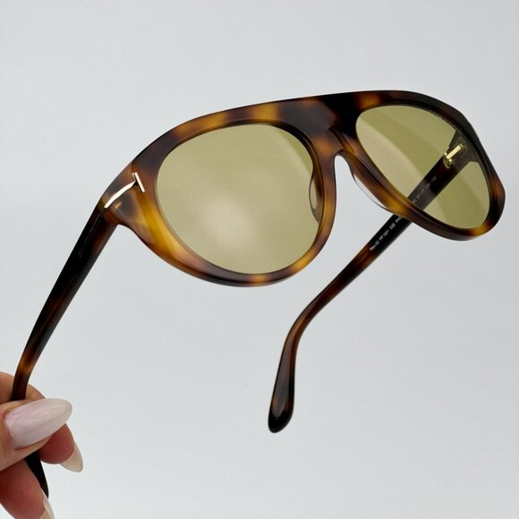 Tom Ford FT1001/S 53E REX BRAND NEW Sunglasses Havana Yellow Photochromic Unisex